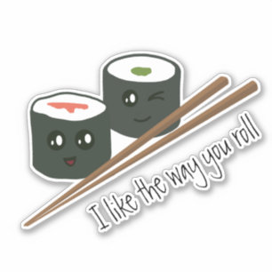 Sticker J'aime la façon dont vous faites rouler Kawaii Sus