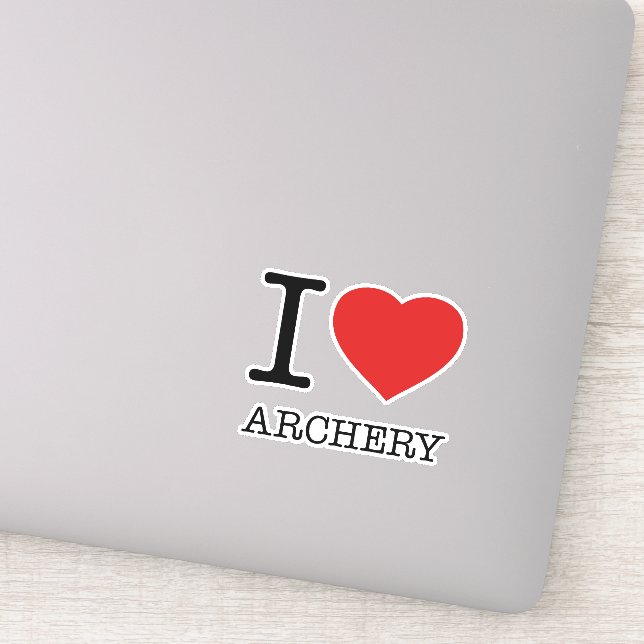 STICKER J'AIME L'ARCHÉRIE (Détail)