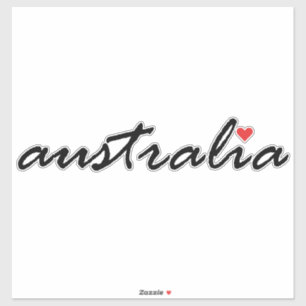 Sticker J'aime l'Australie