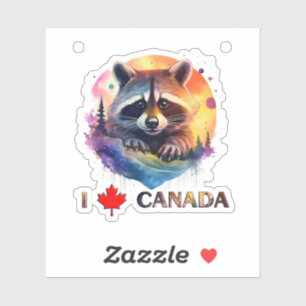 Sticker J'aime le Canada