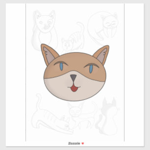 Sticker J'aime les chats