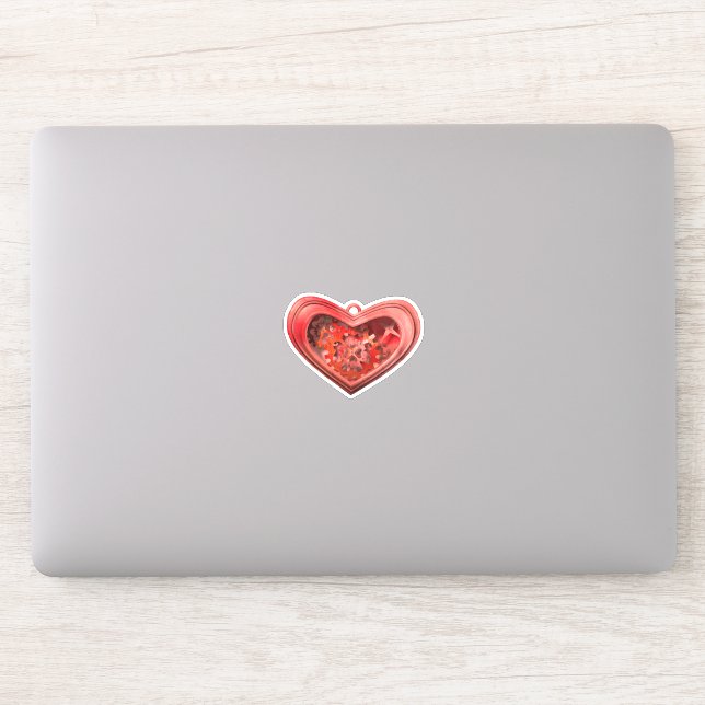 Sticker J'aime les engrenages (Ordinateur)