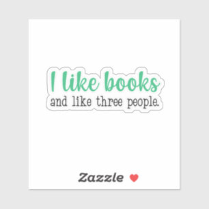Sticker J'aime les livres