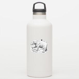 Sticker J'aime les ours polaires