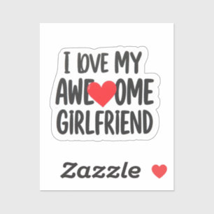 Sticker J'aime ma copine géniale