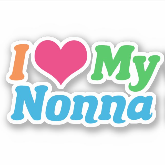 Sticker J'Aime Ma Nonne (Devant)