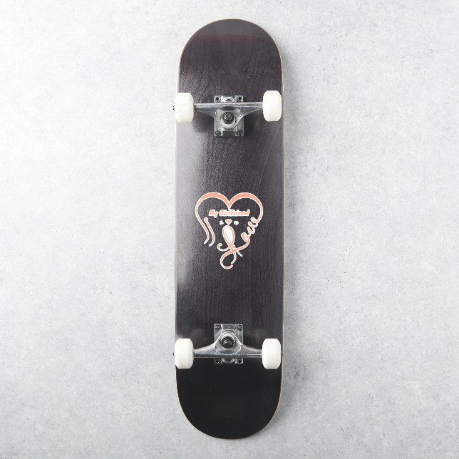Sticker J'aime ma petite amie - J'♥ Nous (Skateboard)