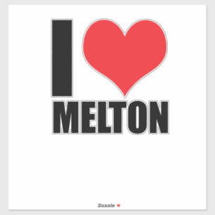 Sticker J'aime Melton