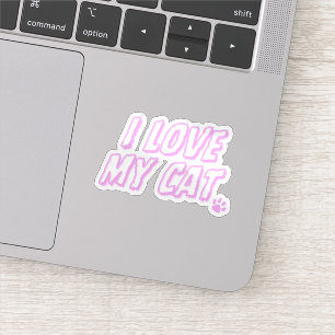 Sticker J'Aime Mon Chat