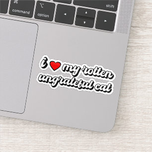 Sticker J'Aime Mon Chat Digne