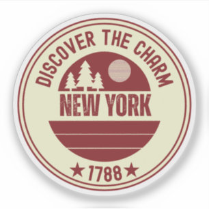 Sticker J'aime NY - Souvenir de la ville de New York