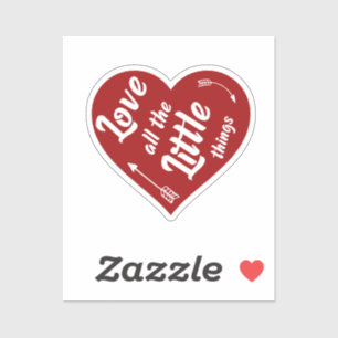 Sticker J'aime toutes les petites choses design