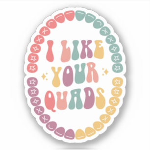 Sticker J'Aime Vos Quads, Hygiéniste Dentaire, Cadeau Dent