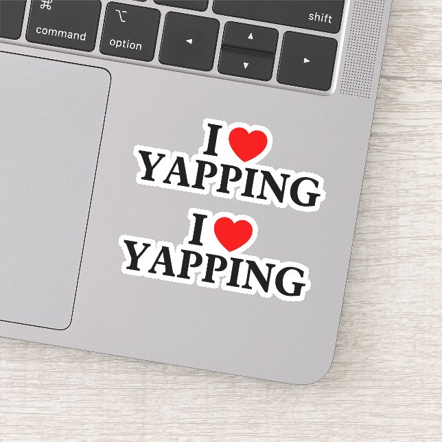 Sticker J'aime yapping Professional Yapper (Détail)