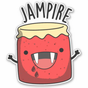 Sticker Jam-arbitre Funny Vampire Jam Pun