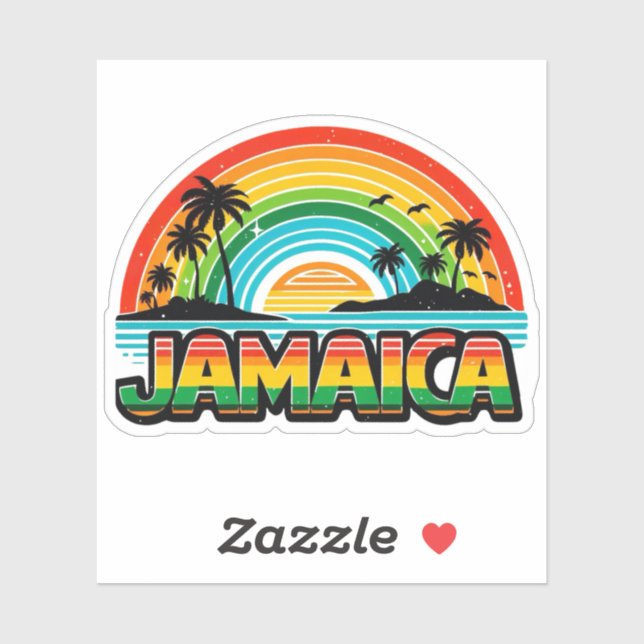 Sticker Jamaïque (Feuille)