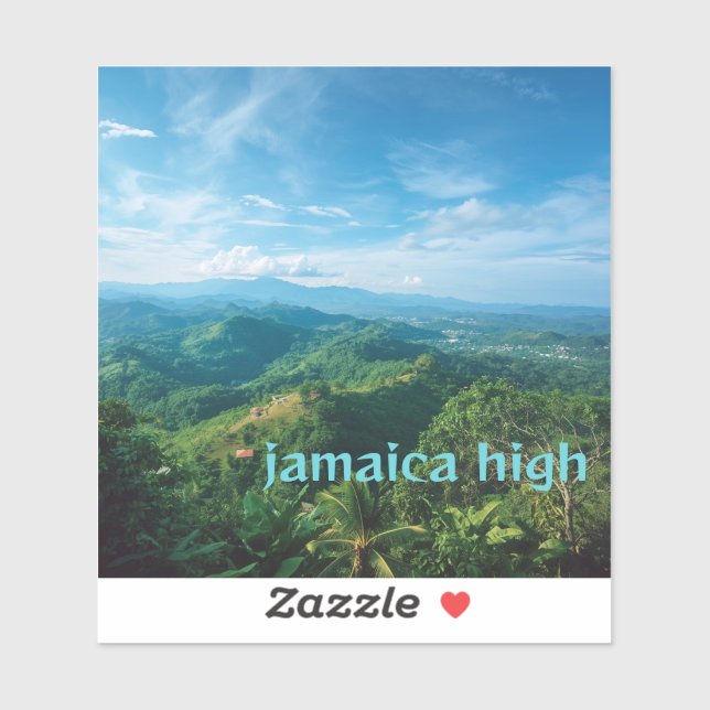 Sticker Jamaïque élevée (Feuille)