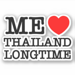 STICKER J'AMOUR THAÏLANDE À LONG TERME
