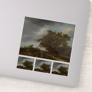 Sticker Jan Vermeer, Paysage au bord des dunes