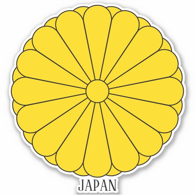 Sticker Japon Imperial Seal Patriotique (Devant)