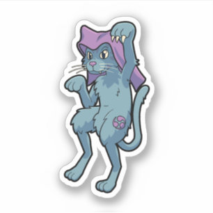 Sticker Japonais Bakeneko Chat Yokai