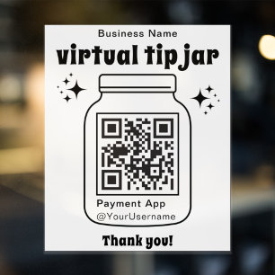 Sticker Jar de conseil virtuel avec code QR