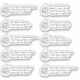 Sticker Jardin balnéaire Blanc Mariage Individuel Mailing