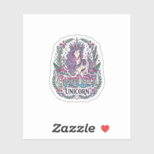 Sticker Jardin de licorne Sorcière de licorne Vêtements co