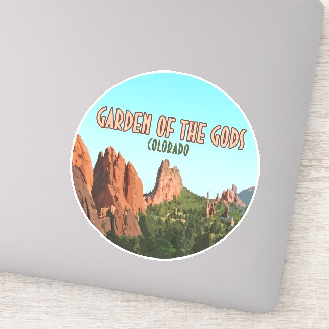 Sticker Jardin des Dieux Park Colorado (Détail)