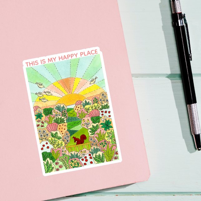 Sticker Jardin des écureuils (Créateur téléchargé)