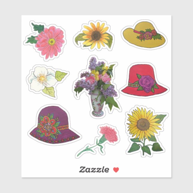 Sticker Jardin élégant (Feuille)