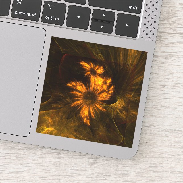 Sticker Jardin mystique Art Abstrait (Détail)