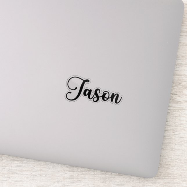 Sticker Jason Name - Calligraphie manuscrite (Détail)