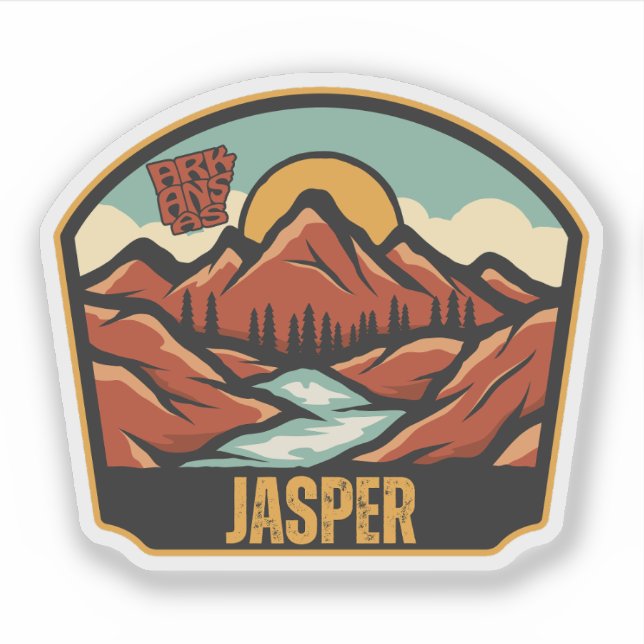 Sticker Jasper, Arkansas  (Devant)