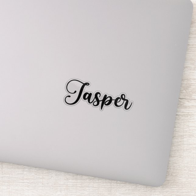 Sticker Jasper Nom - Calligraphie manuscrite (Détail)