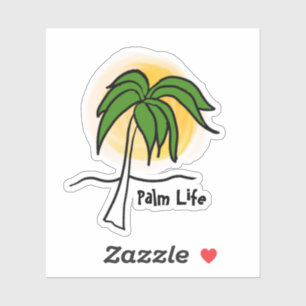 Sticker Jaune Sun Green Palm Beach