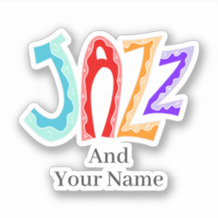 Sticker Jazz Lettering