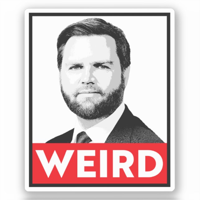 Sticker JD Vance est WEIRD (Recto)