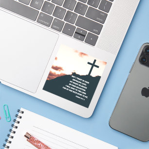 Sticker Je chanterai du psaume du salut de Dieu 13:5-6