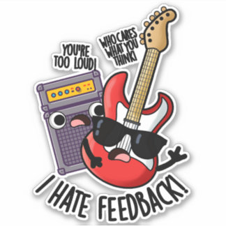 Sticker Je déteste les commentaires drôles de punaises de