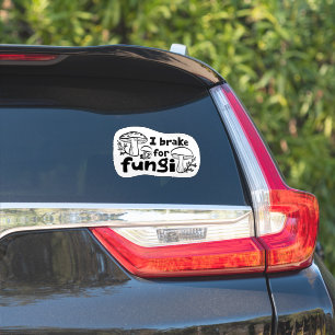Sticker JE FREINE POUR FUNGI Fun Mushroom