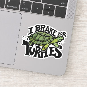 Sticker Je freine pour les tortues