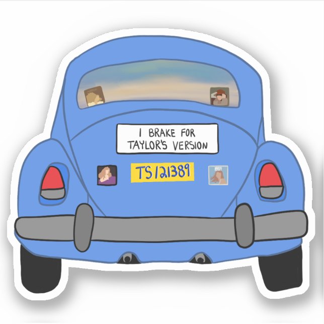 Sticker Je freine pour TV (Devant)