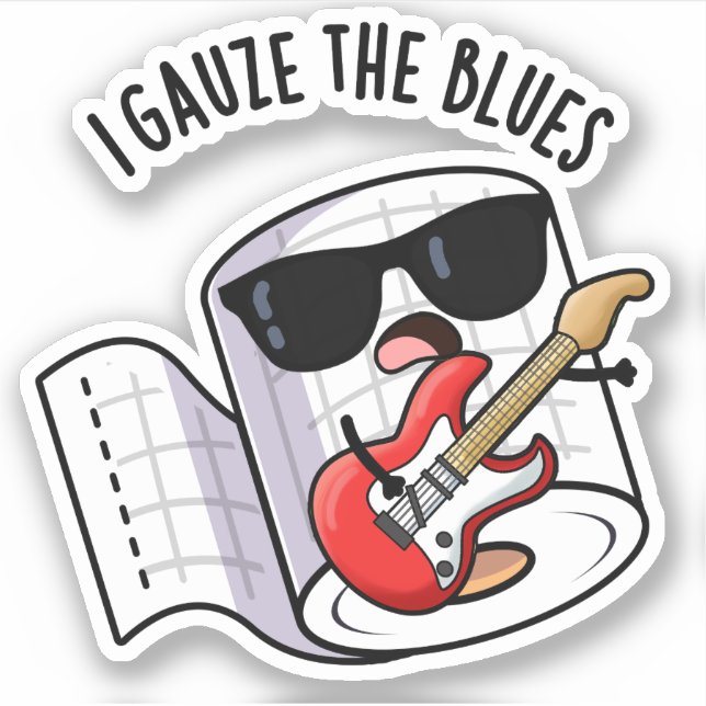 Sticker Je Gaufie Le Blues Drôle Jeu De Premiers Soins (Devant)