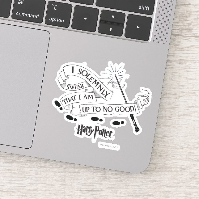 Sticker Je jure solennellement que je suis à comploter que (Détail)