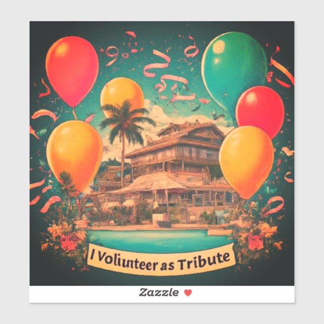 Sticker Je me porte volontaire comme hommage (Feuille)