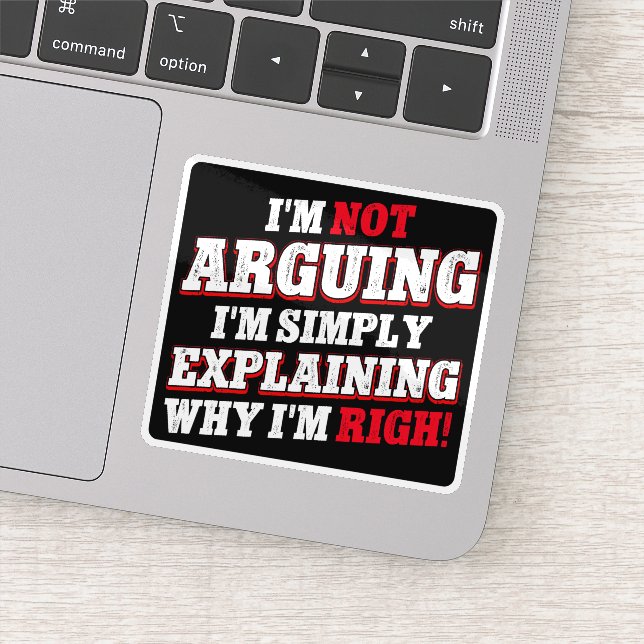 Sticker Je n'affirme pas que j'explique juste pourquoi j'a (Détail)