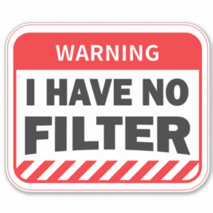 Sticker je n'ai pas d'autocollant filtre