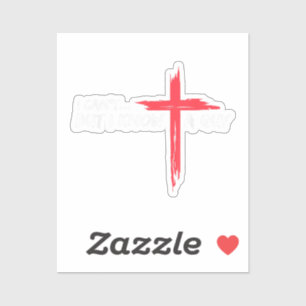 Sticker Je ne peux pas mais je connais un type Jésus Croix