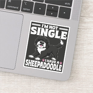 Sticker Je ne suis pas célibataire, j'ai un amoureux Sheep